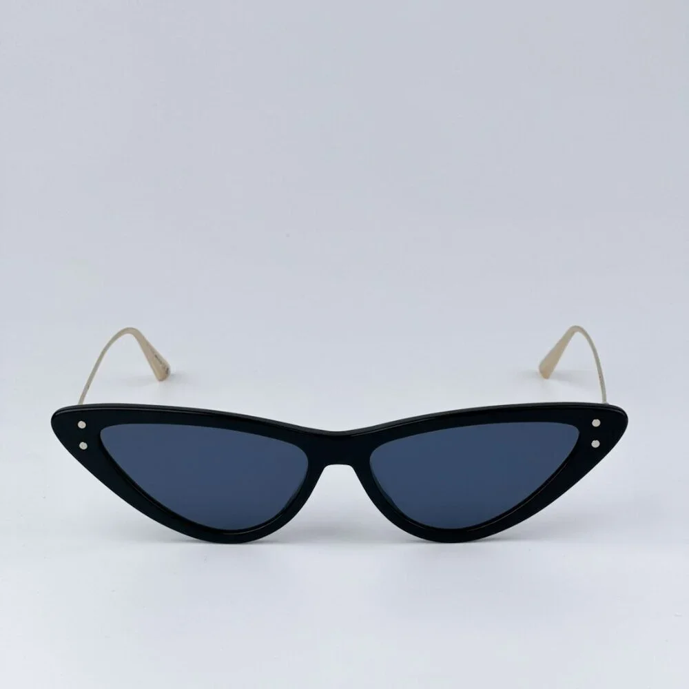 Dior MISSDIOR B4U CD40105U 01V 12B0 BRAND NEW Sunglasses Shiny Black Blue Unisex